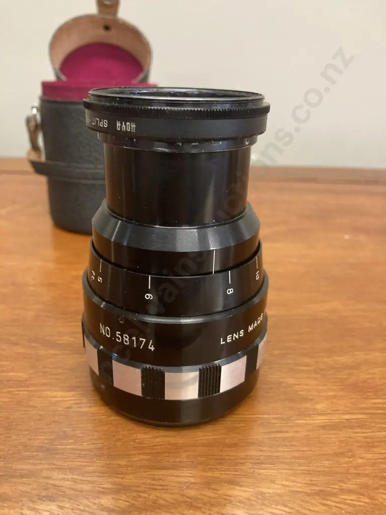 Sankor 16mm Anamorphic 16 F Projection Lens With Sangor Case (Hoya 49mm Filter Ring Mounted At Base?) Image 1++